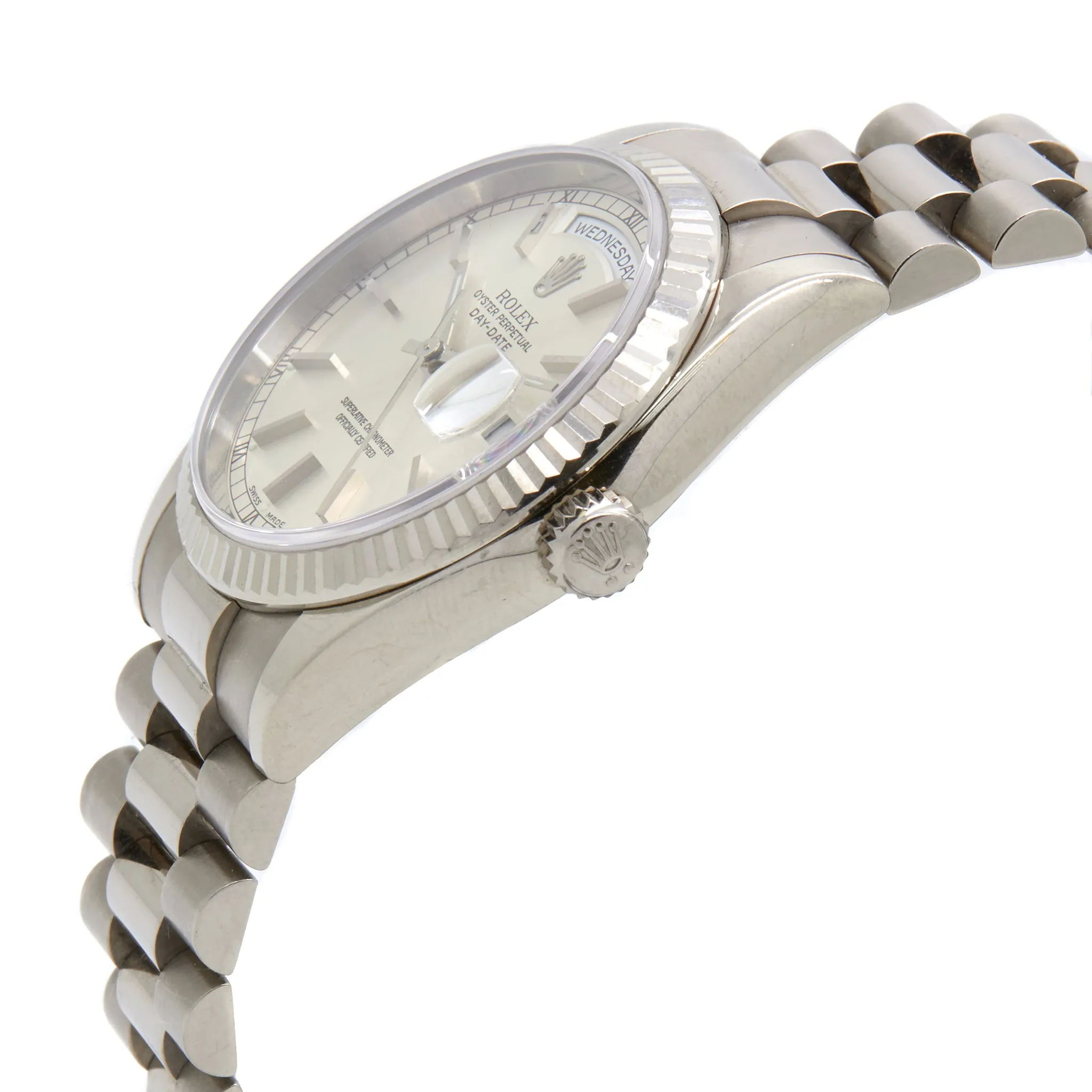 Rolex Day Date President 118239 Silver Dial Automatic Watch