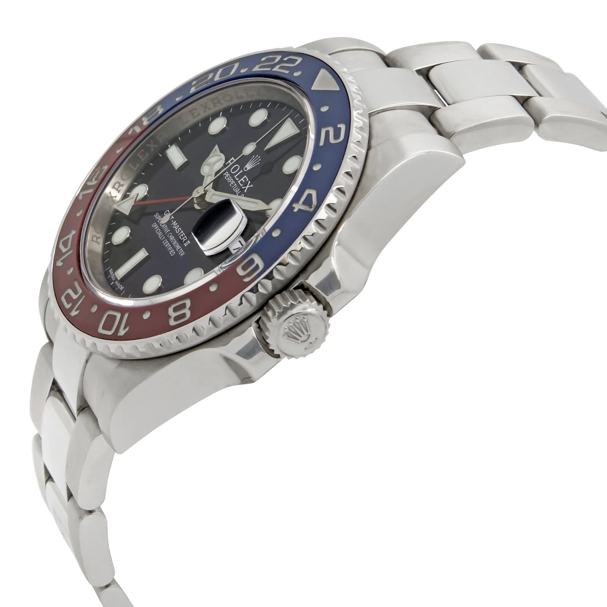Rolex GMT Master II Pepsi 116719BLRO Black Dial Automatic Men's Watch