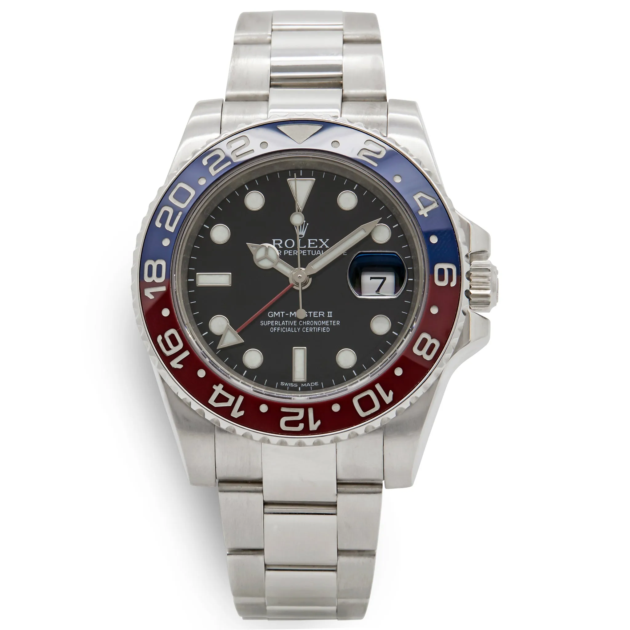 Rolex GMT Master II Pepsi 116719BLRO Black Dial Automatic Men's Watch