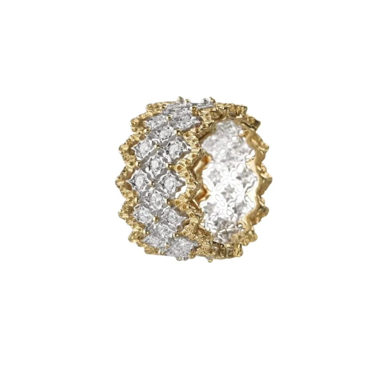 Rombi Eternelle 18K Yellow & White Gold Diamond Ring