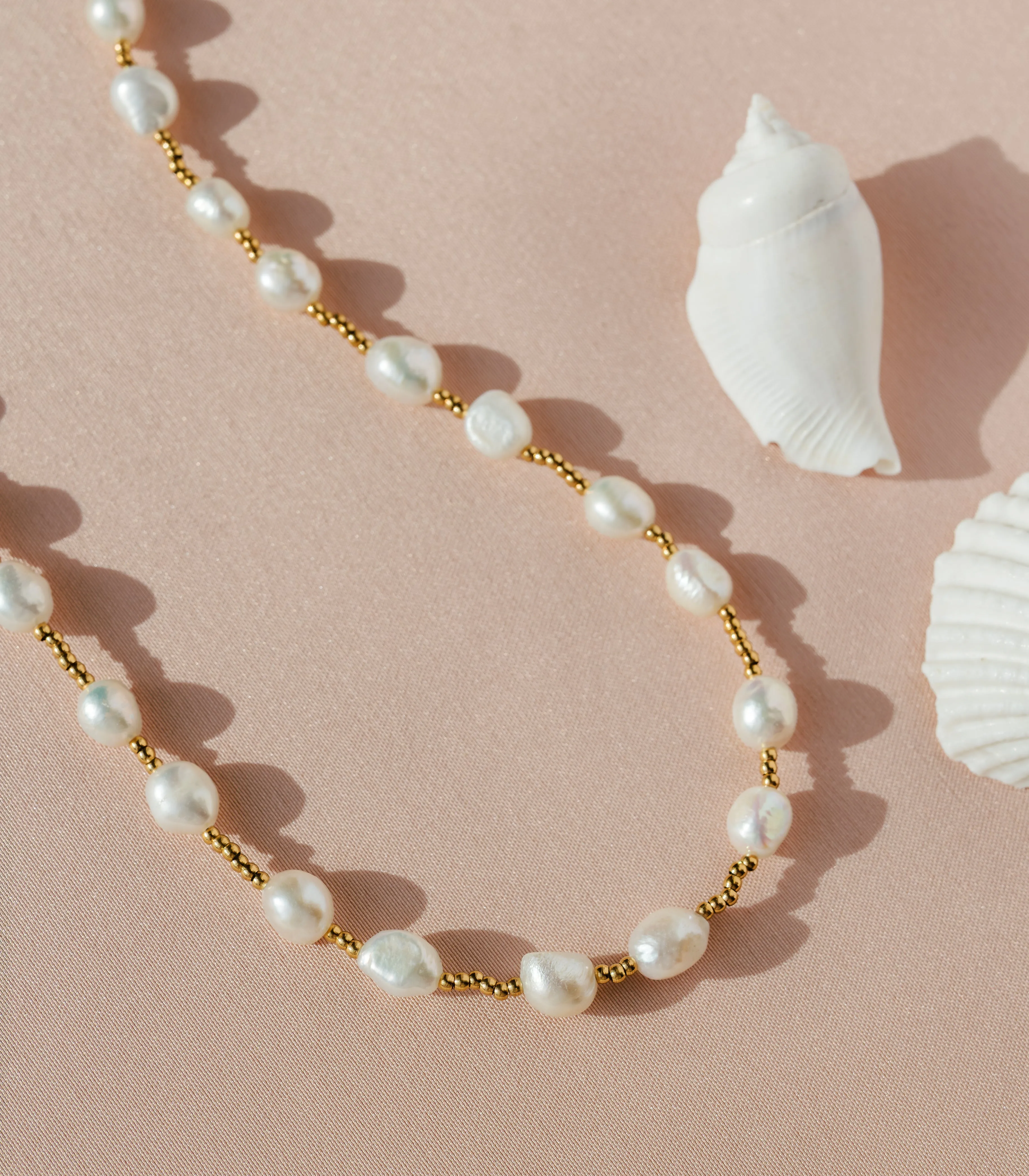 Rosario Pearl Necklace