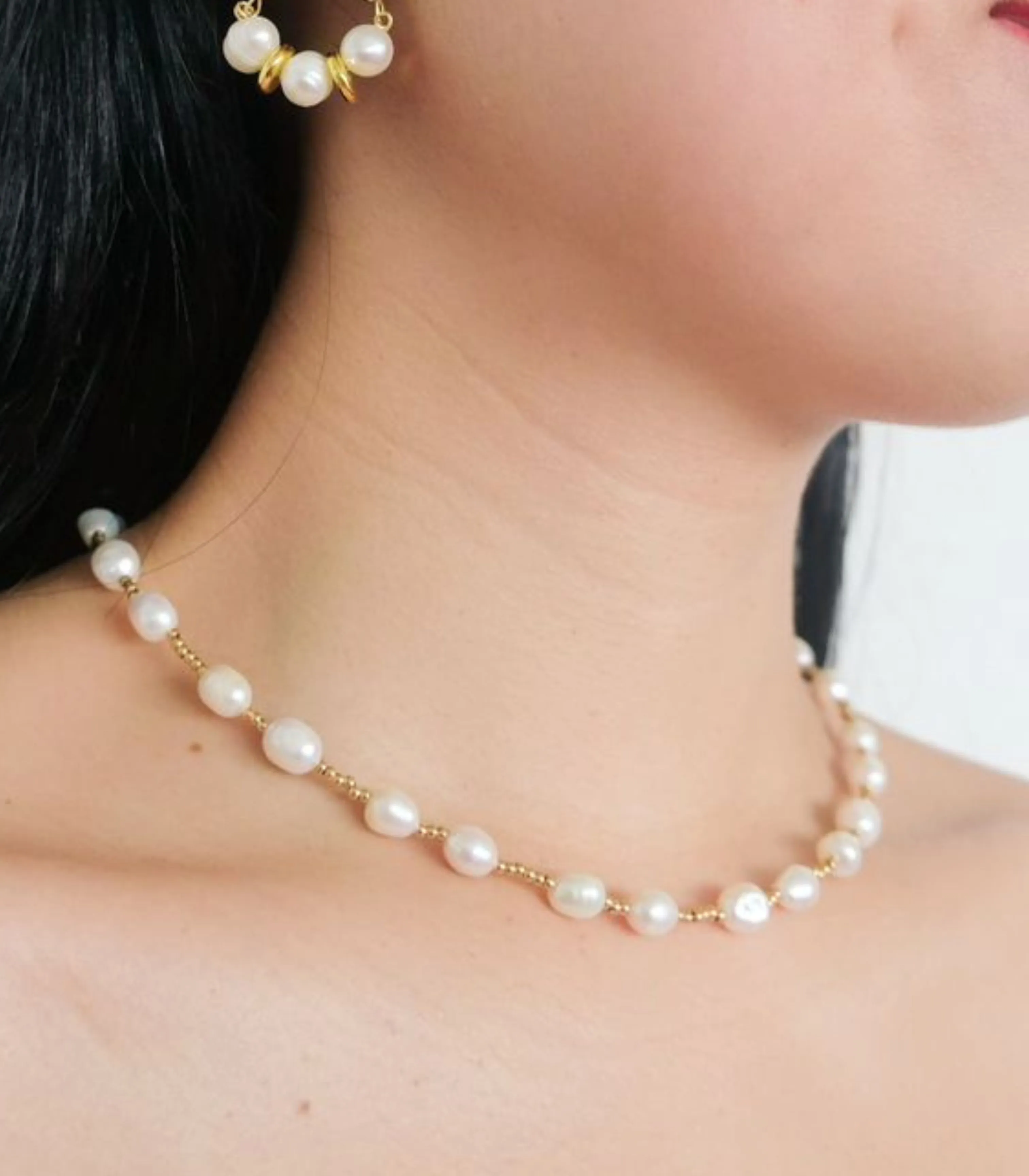 Rosario Pearl Necklace