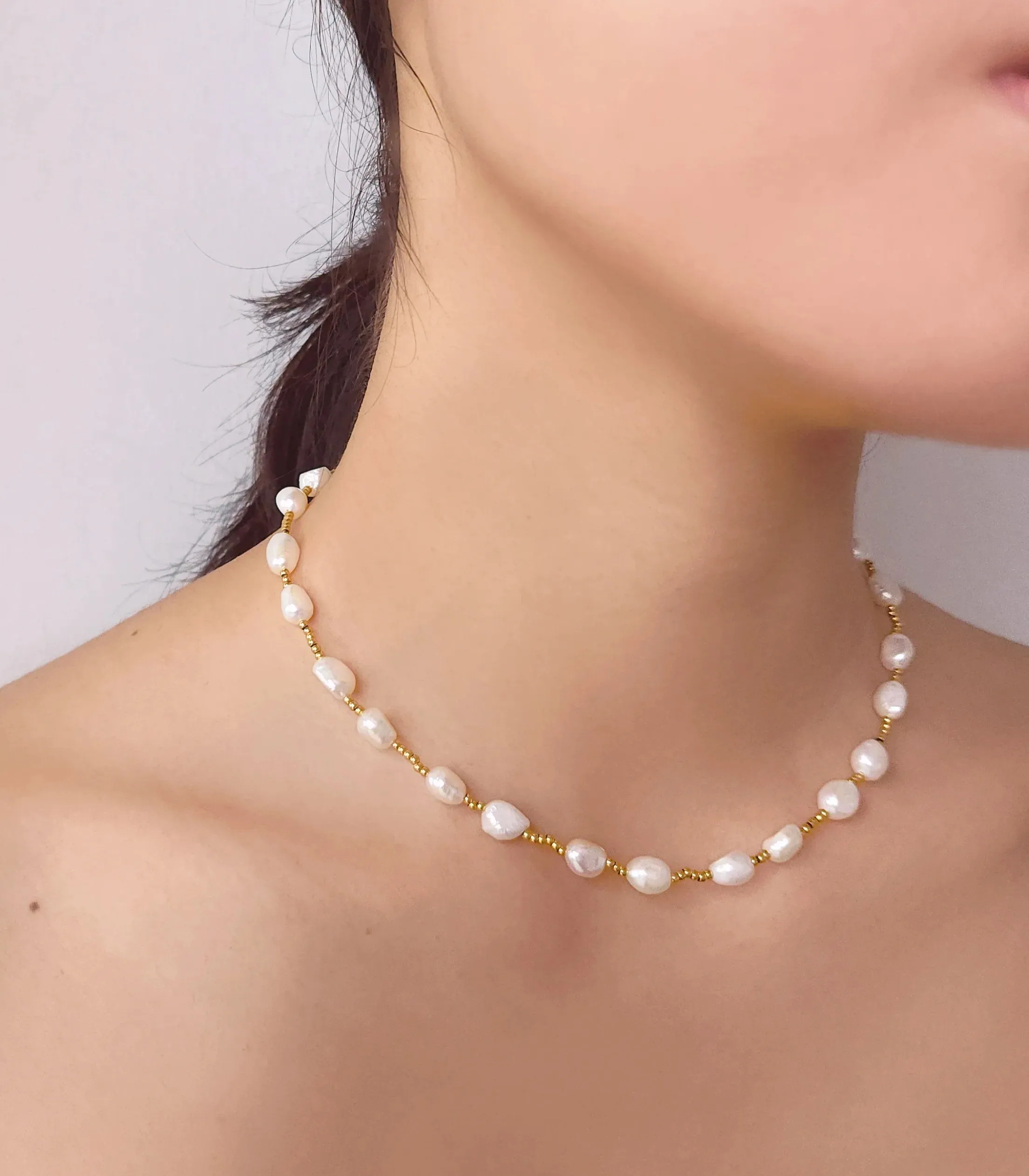Rosario Pearl Necklace