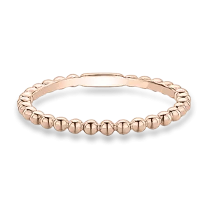 Rose Bead Stackable Ring