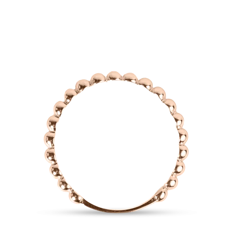 Rose Bead Stackable Ring