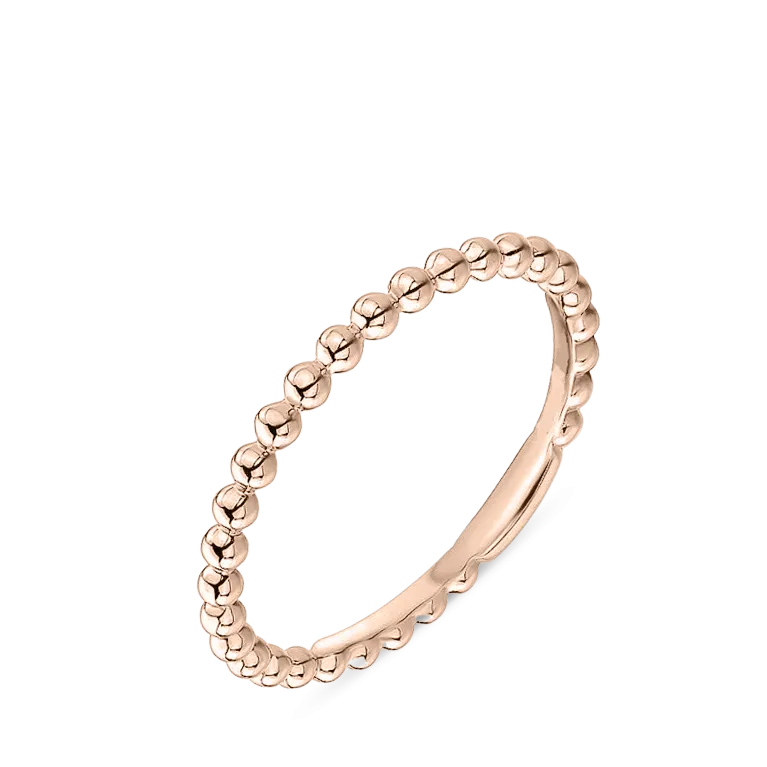 Rose Bead Stackable Ring