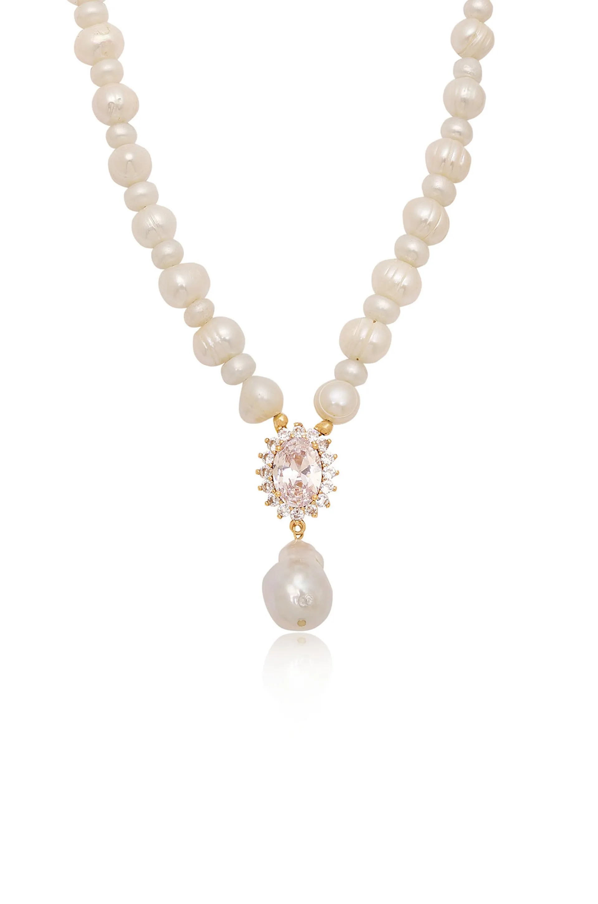Royal Heirloom Pearl 18k Gold Plated Necklace