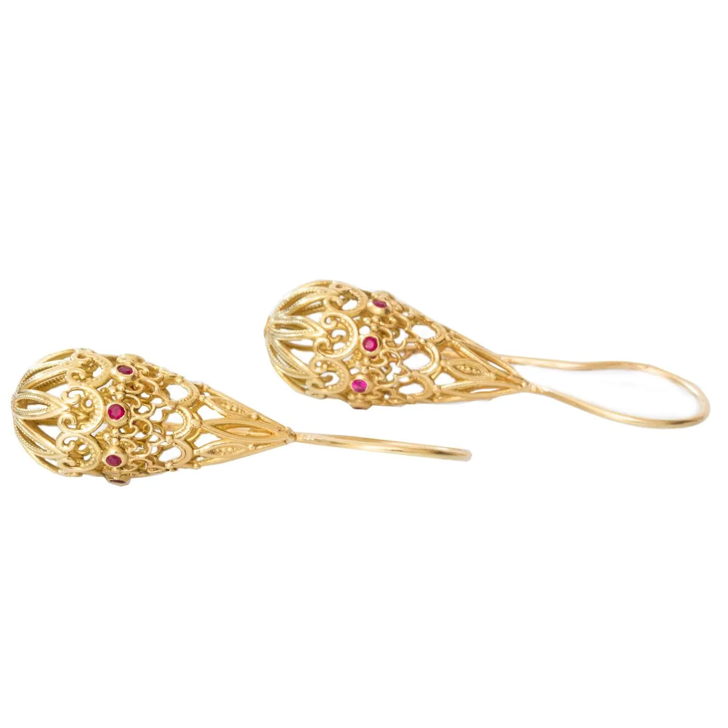 Ruby Lace Earrings