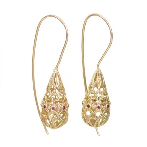 Ruby Lace Earrings