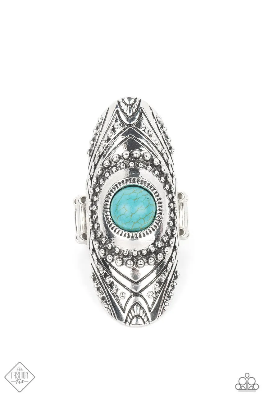 Rural Residence Blue Paparazzi Ring