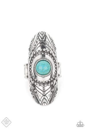 Rural Residence Blue Paparazzi Ring