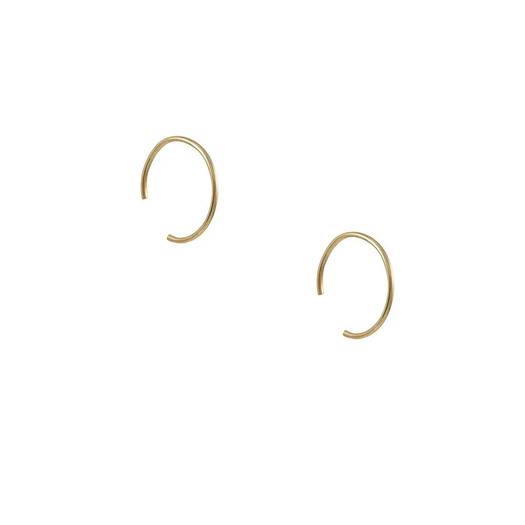 SALE - Small Open Hoop in Gold Fill