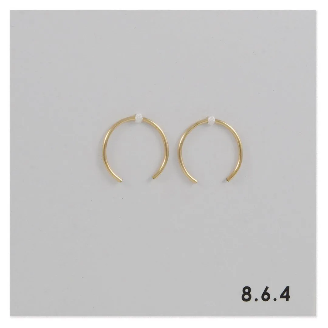 SALE - Small Open Hoop in Gold Fill