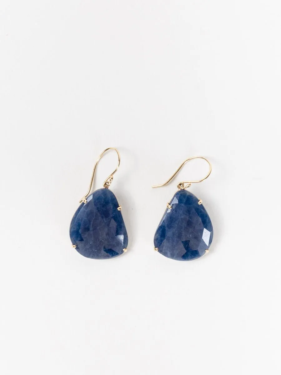sapphire drop earrings