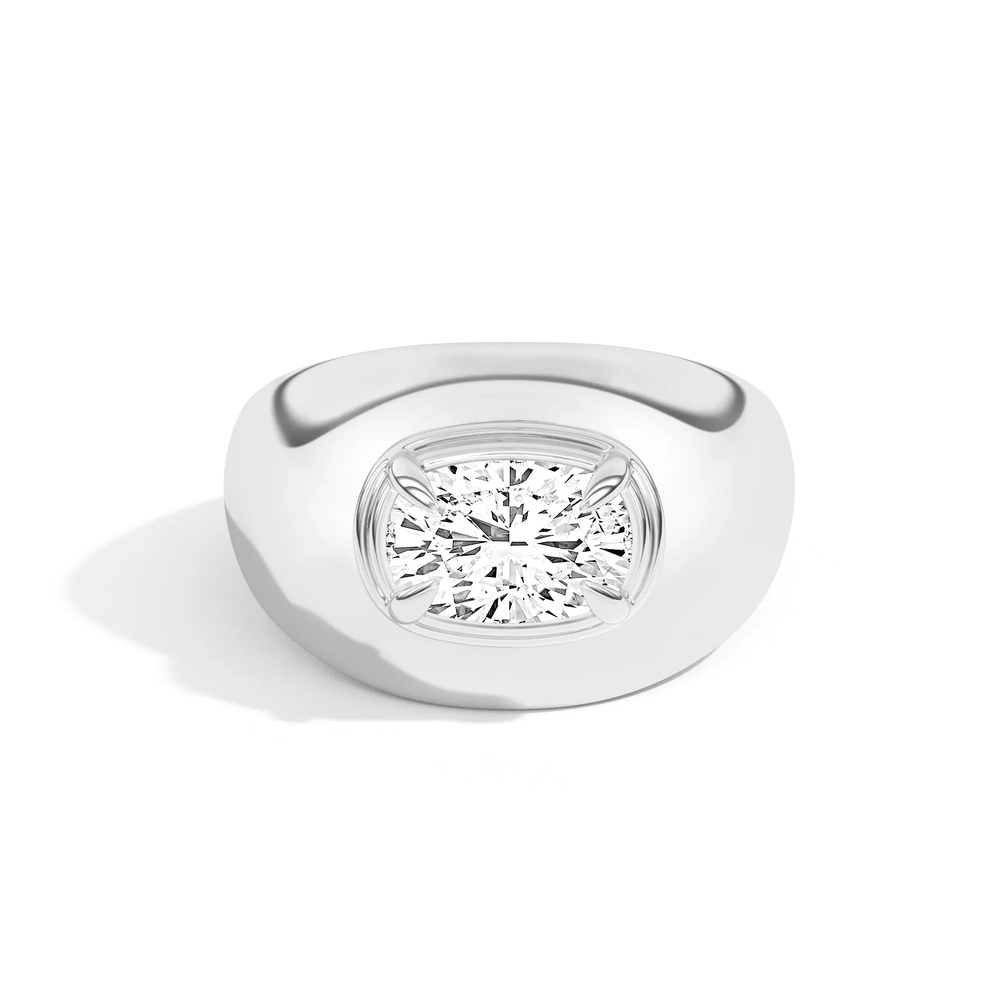 Scarpa Cushion Double Bezel Bombe Ring