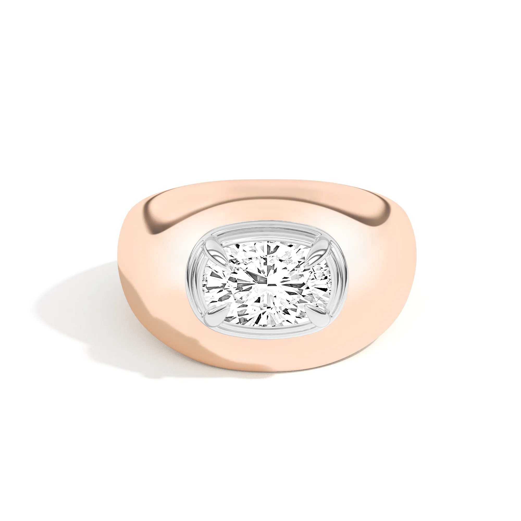 Scarpa Cushion Double Bezel Bombe Ring