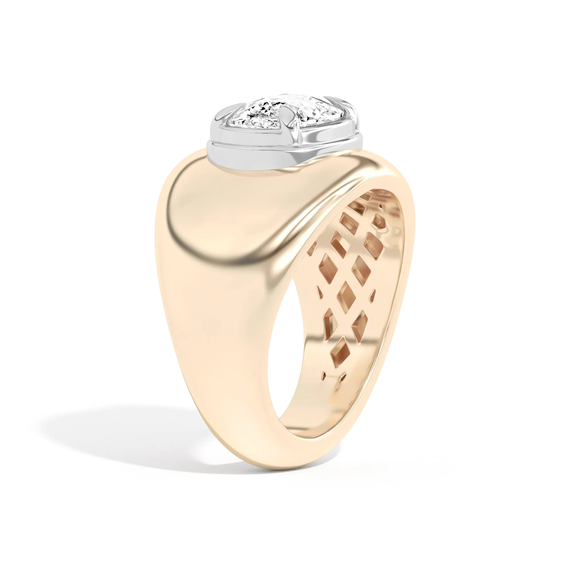 Scarpa Cushion Double Bezel Bombe Ring