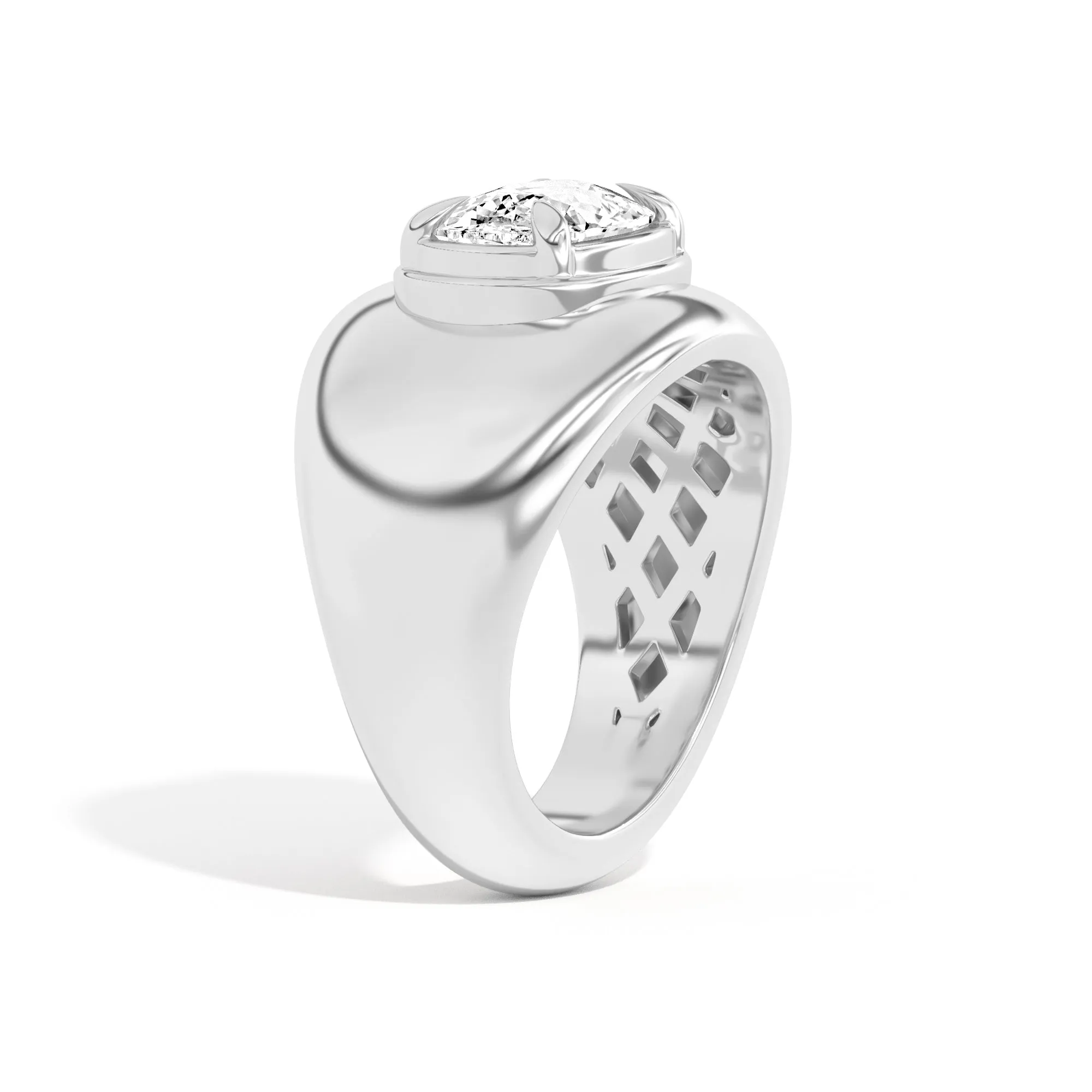 Scarpa Cushion Double Bezel Bombe Ring