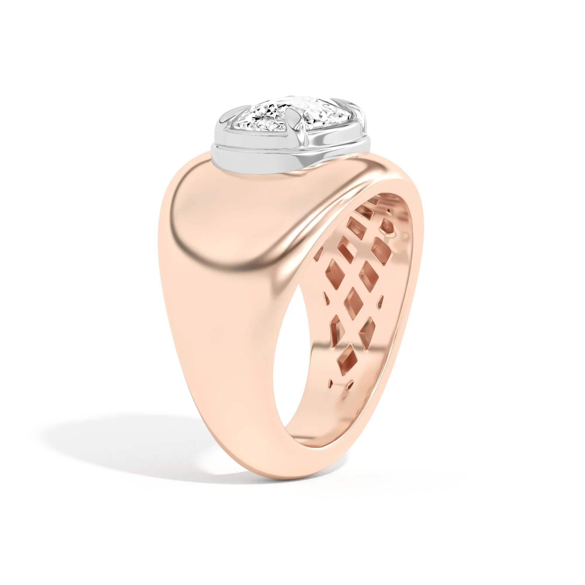 Scarpa Cushion Double Bezel Bombe Ring