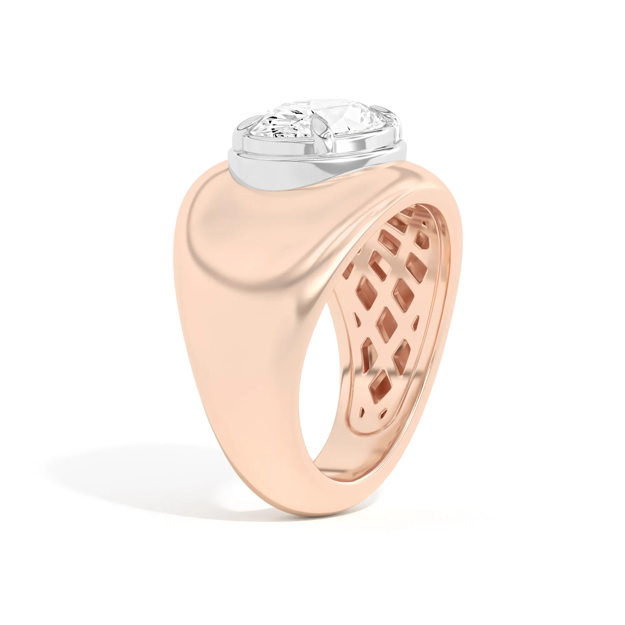 Scarpa Oval Double Bezel Bombe Ring
