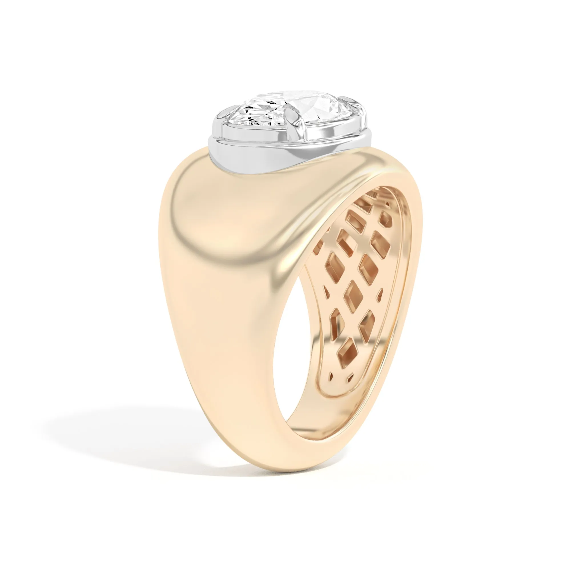 Scarpa Oval Double Bezel Bombe Ring