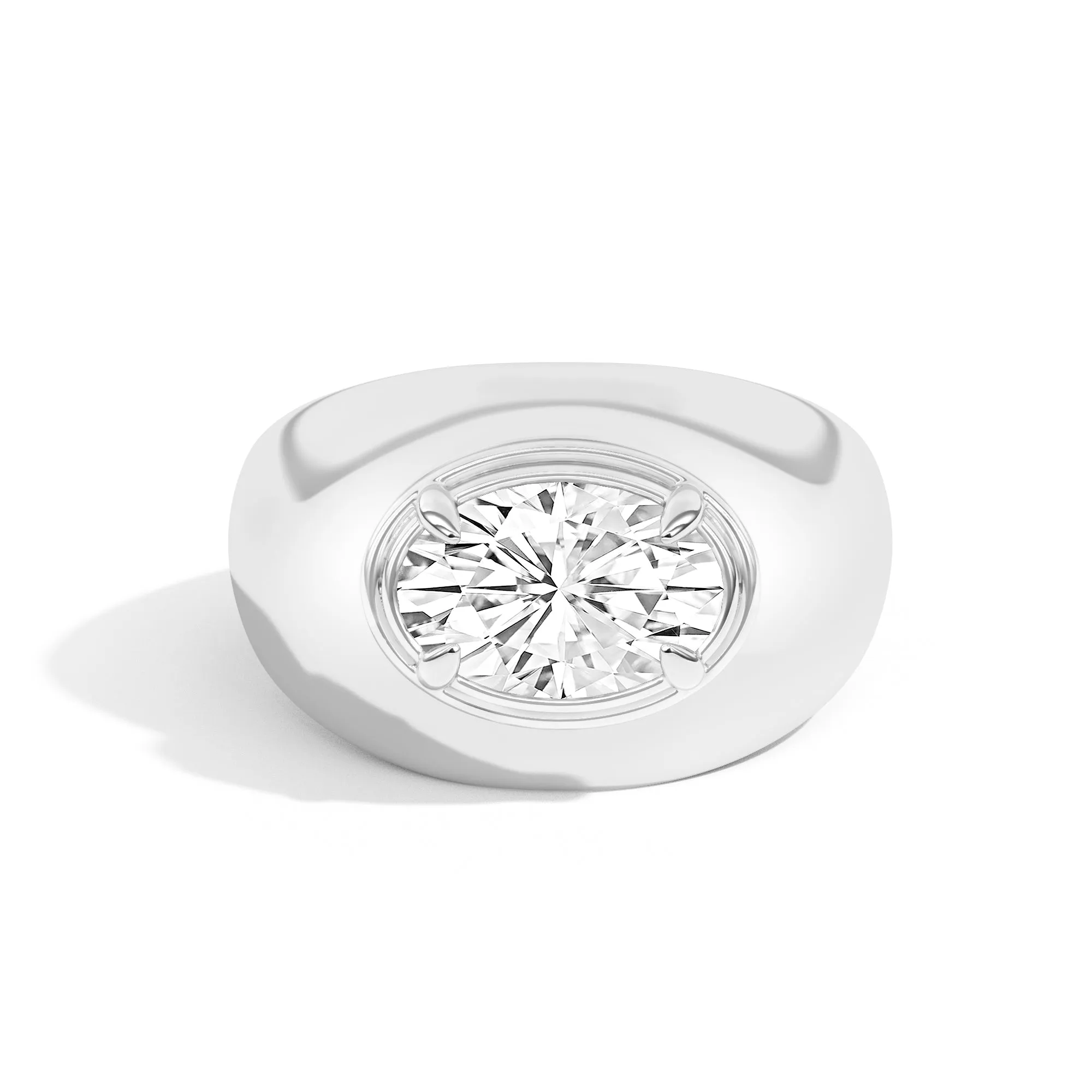 Scarpa Oval Double Bezel Bombe Ring