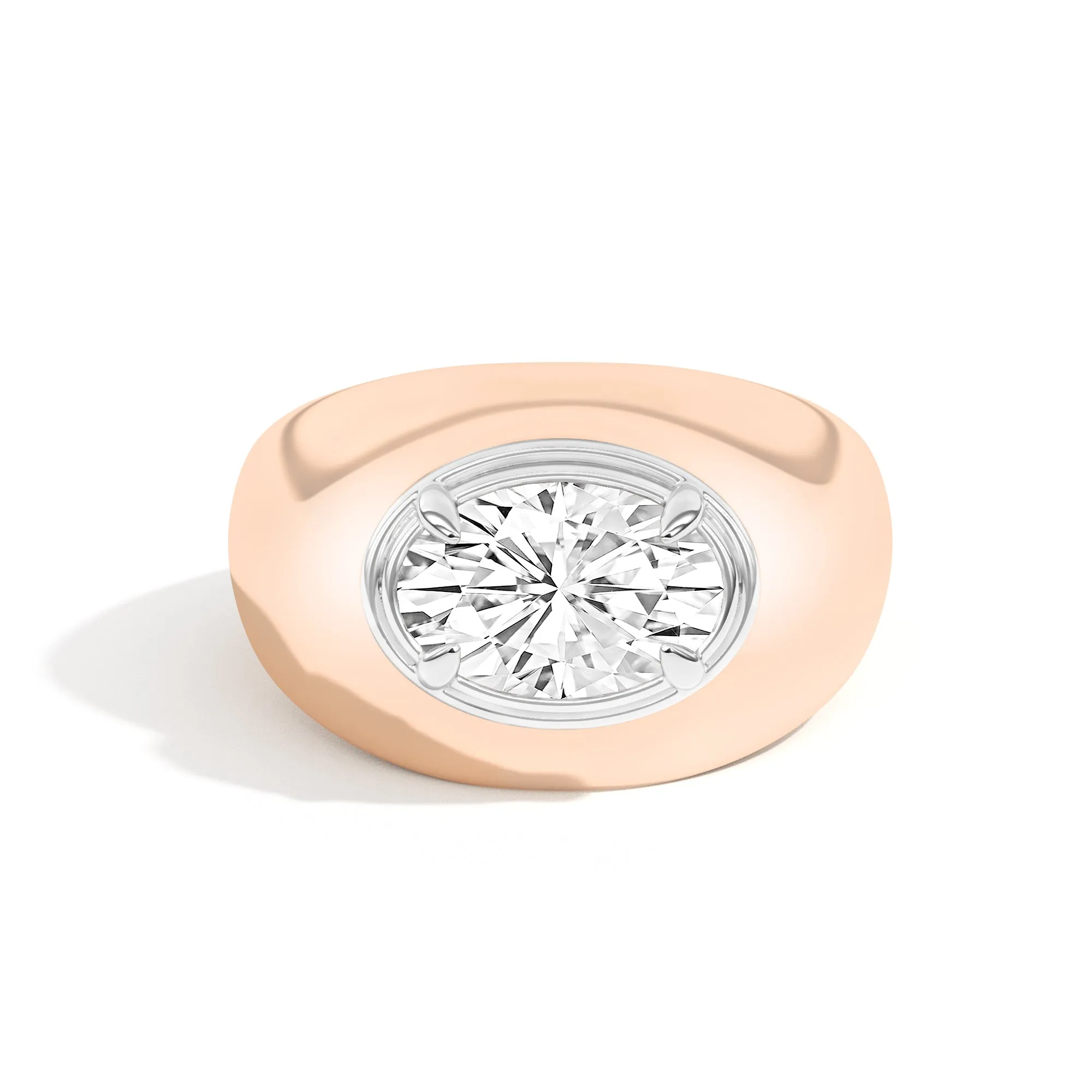 Scarpa Oval Double Bezel Bombe Ring
