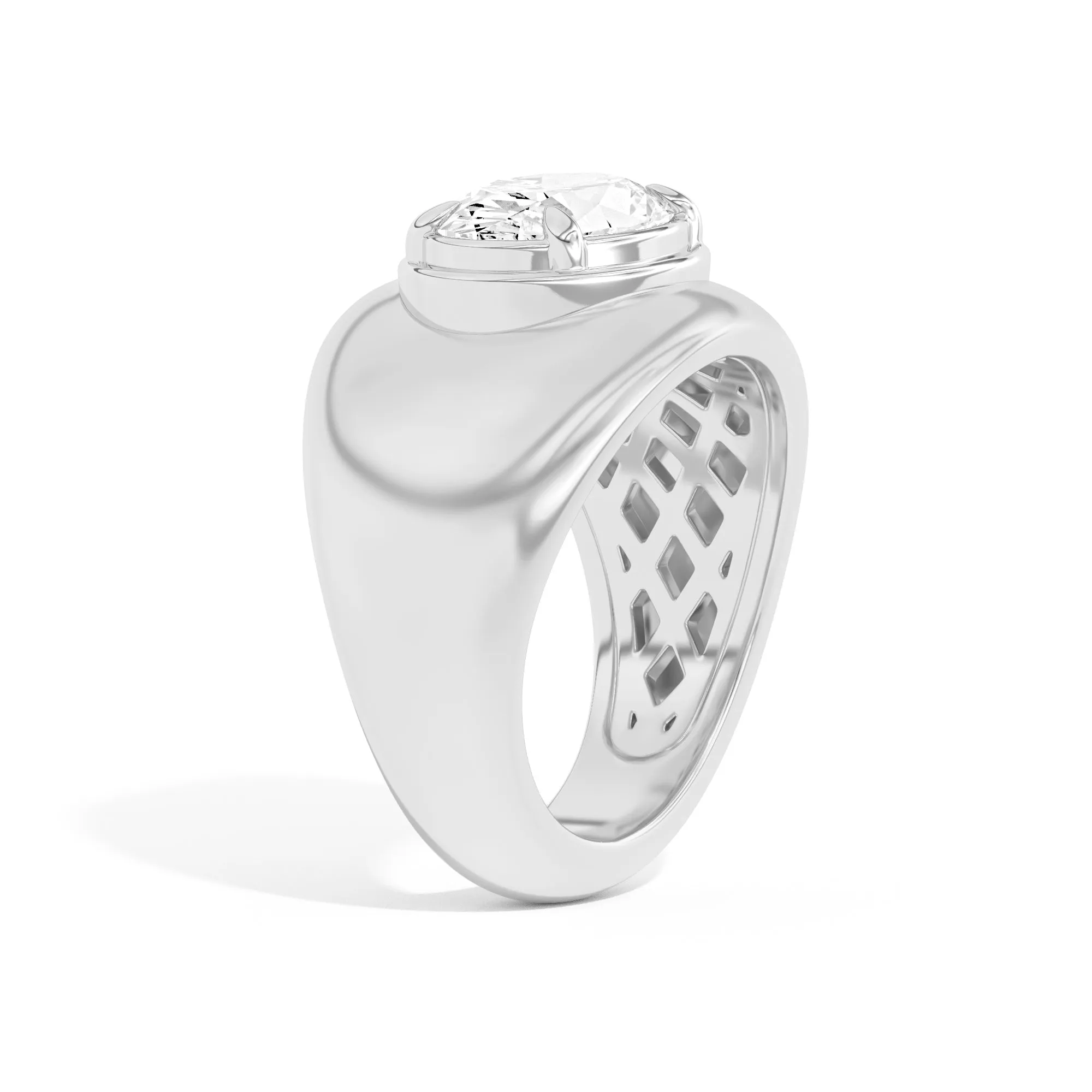 Scarpa Oval Double Bezel Bombe Ring