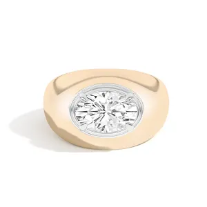 Scarpa Oval Double Bezel Bombe Ring