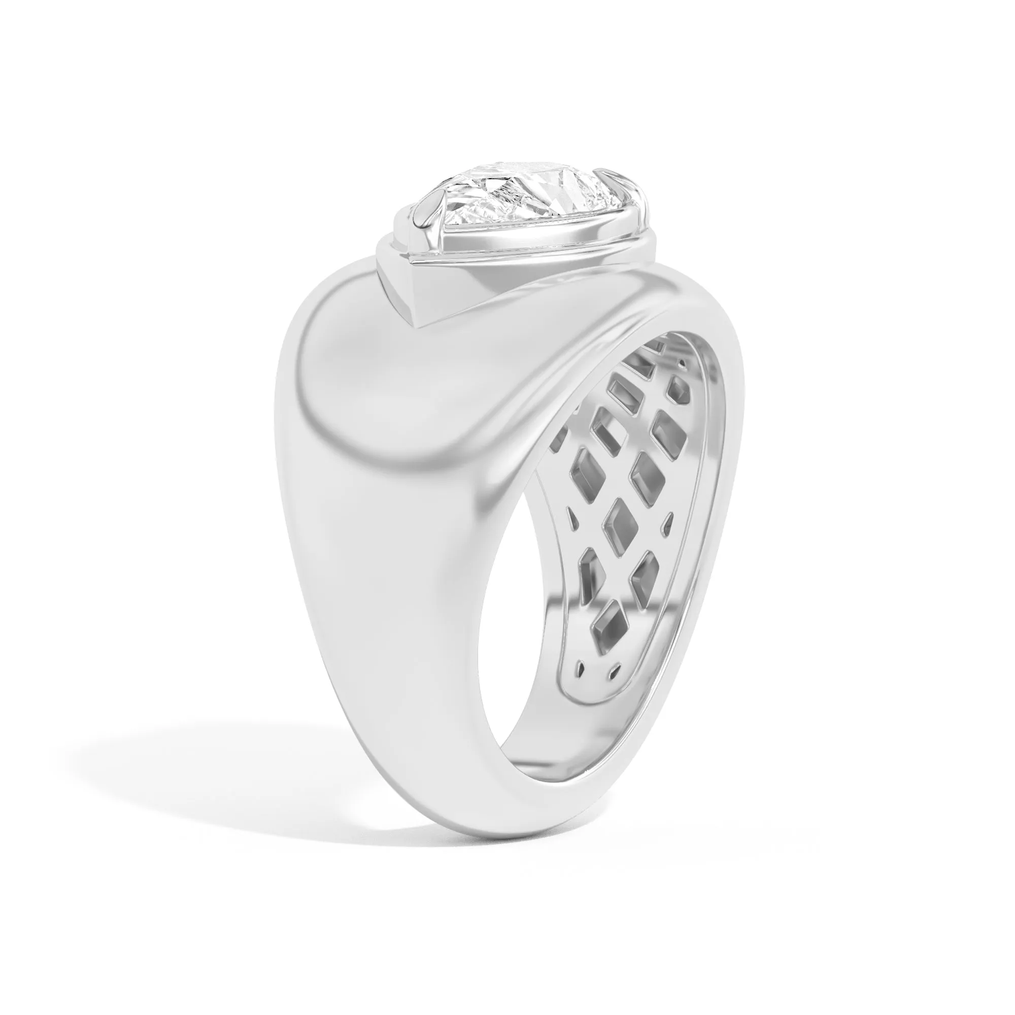 Scarpa Pear Double Bezel Bombe Ring