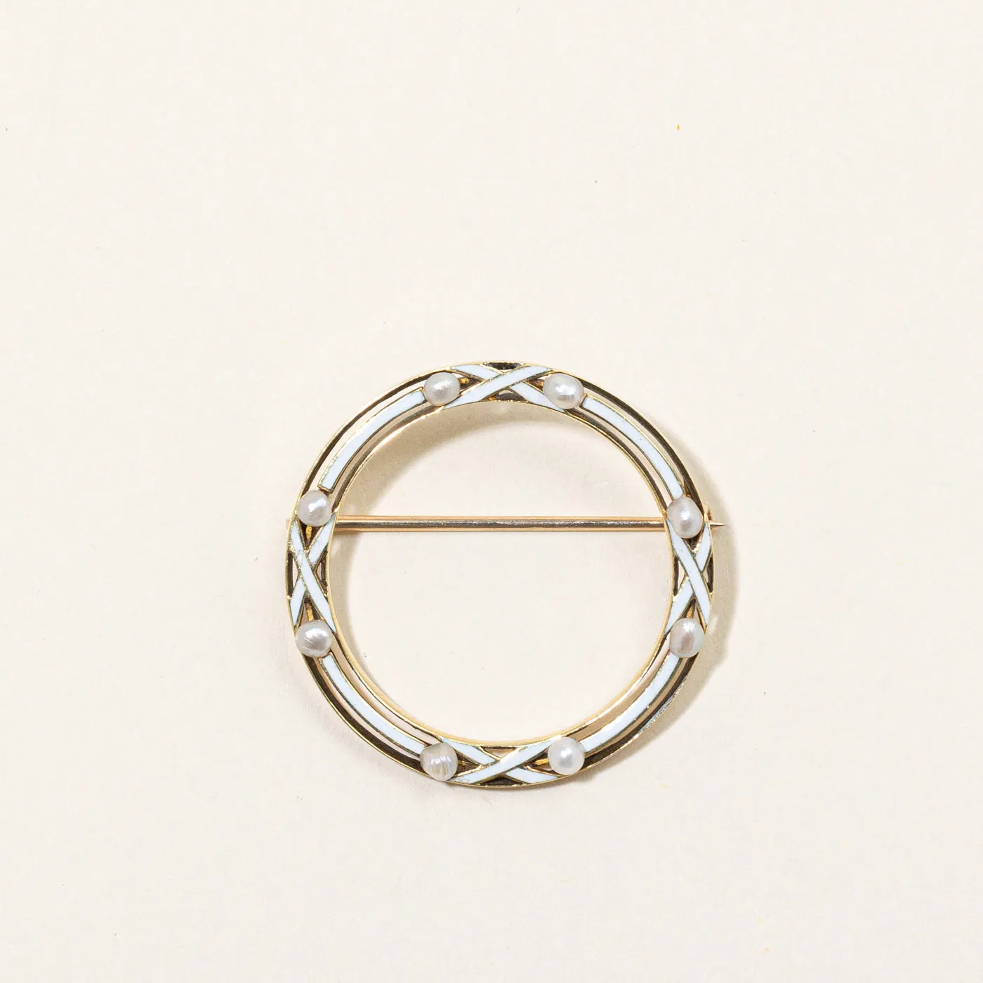 Seed Pearl Brooch