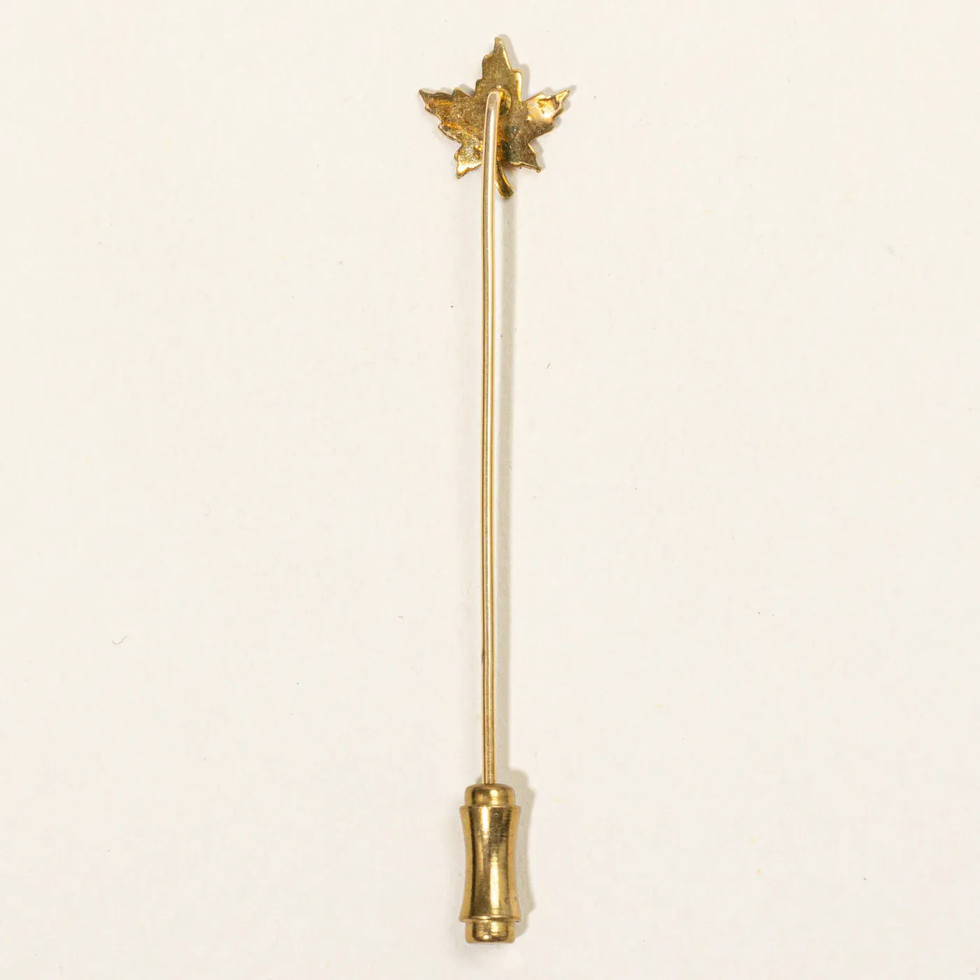 Seed Pearl Maple Leaf Pin