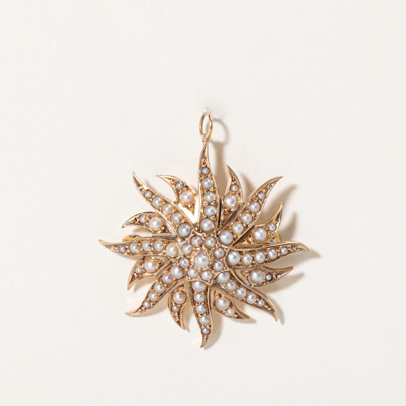 Seed Pearl Pendant & Brooch