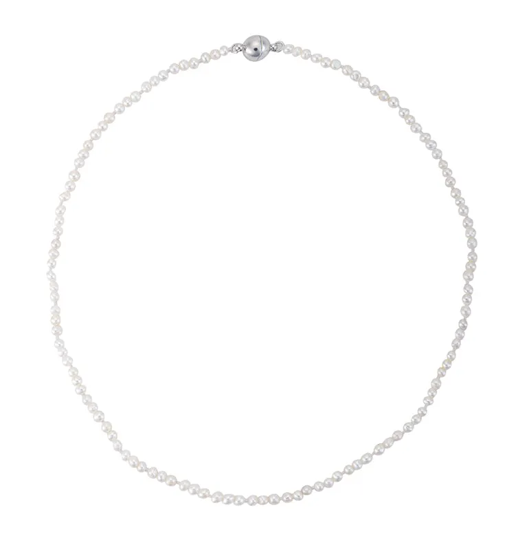Signature freshwater pearl strand with tiny white pearls