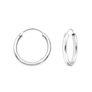 Silver 25mm Hoop Earrings