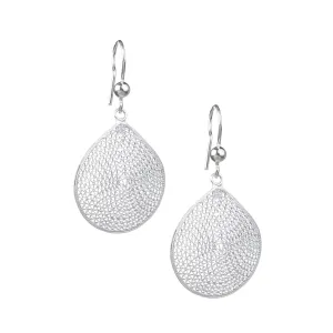 Silver Filigree Drop Earrings