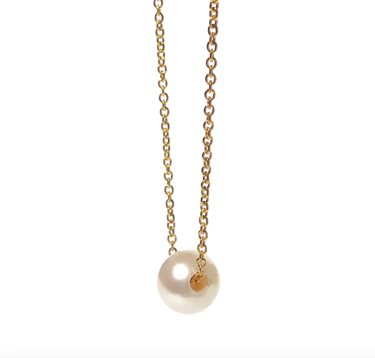 Silver Girl Single Pearl Necklace