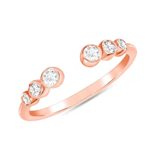 Six Stone Diamond Bezel Ring