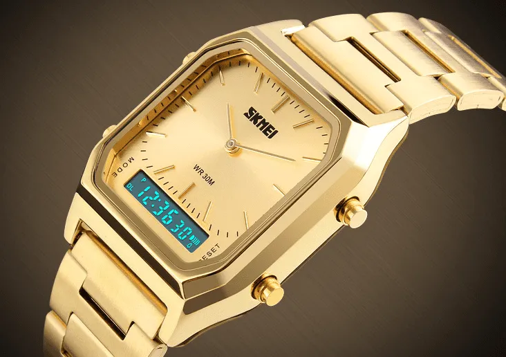 Skmei Analog Digital Classic Steel Watch For Men & Women 1220 Original