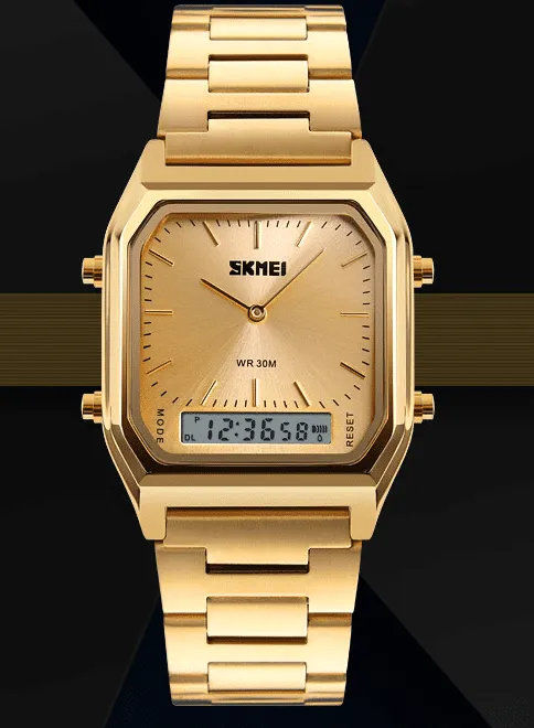 Skmei Analog Digital Classic Steel Watch For Men & Women 1220 Original