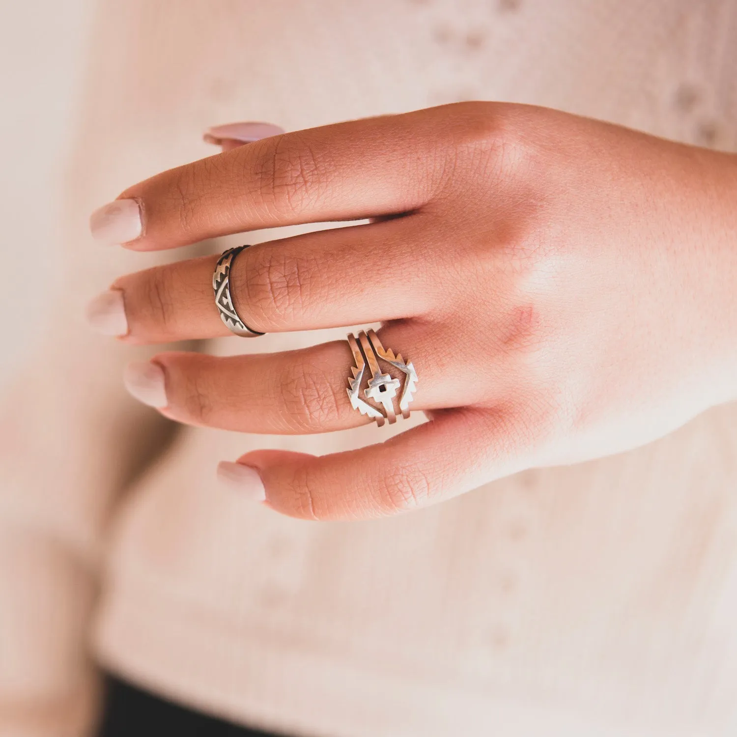 SkyWeaver: Silver Stackable Rings