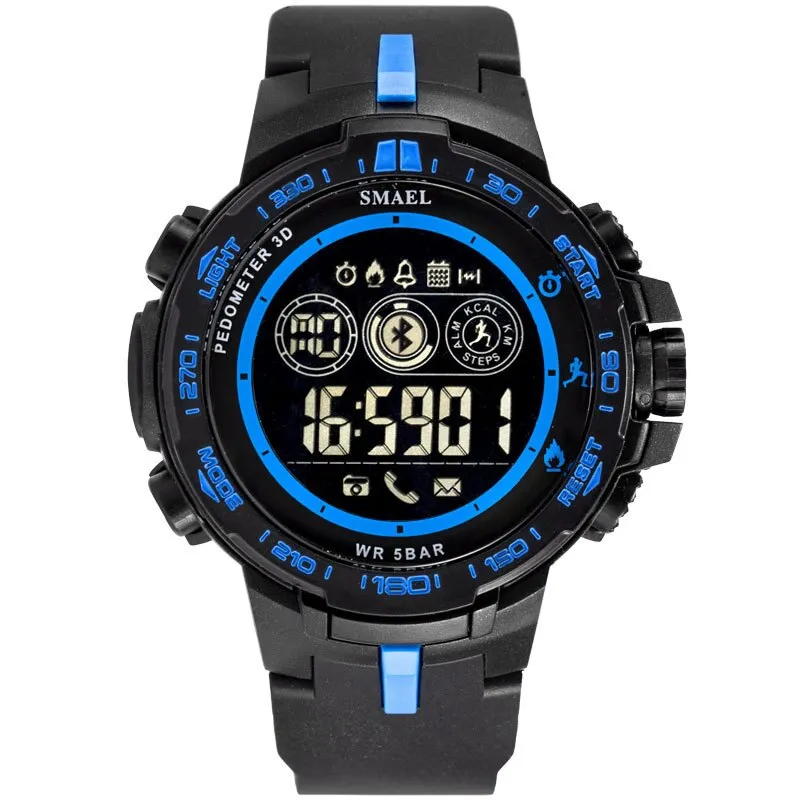 SMAEL Brand  Sport Watches for Men Digital Wrist Watches Mens Waterproof LED Display Sports Electronic Watch Chronograph Clock