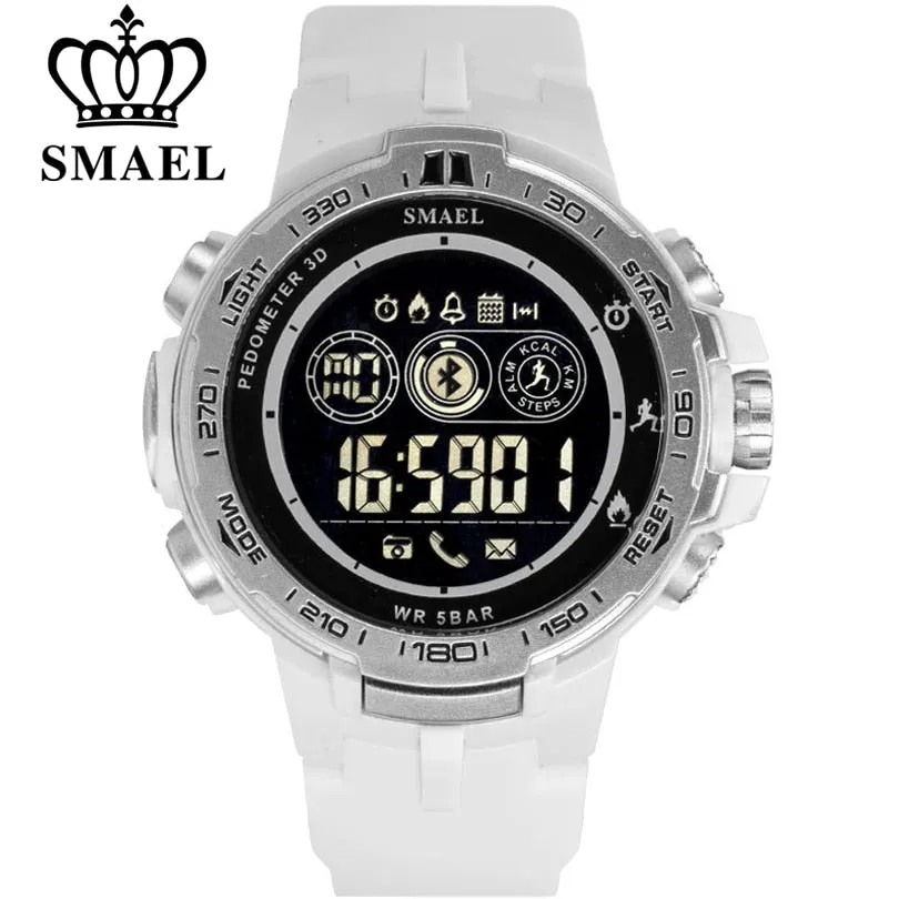 SMAEL Brand  Sport Watches for Men Digital Wrist Watches Mens Waterproof LED Display Sports Electronic Watch Chronograph Clock