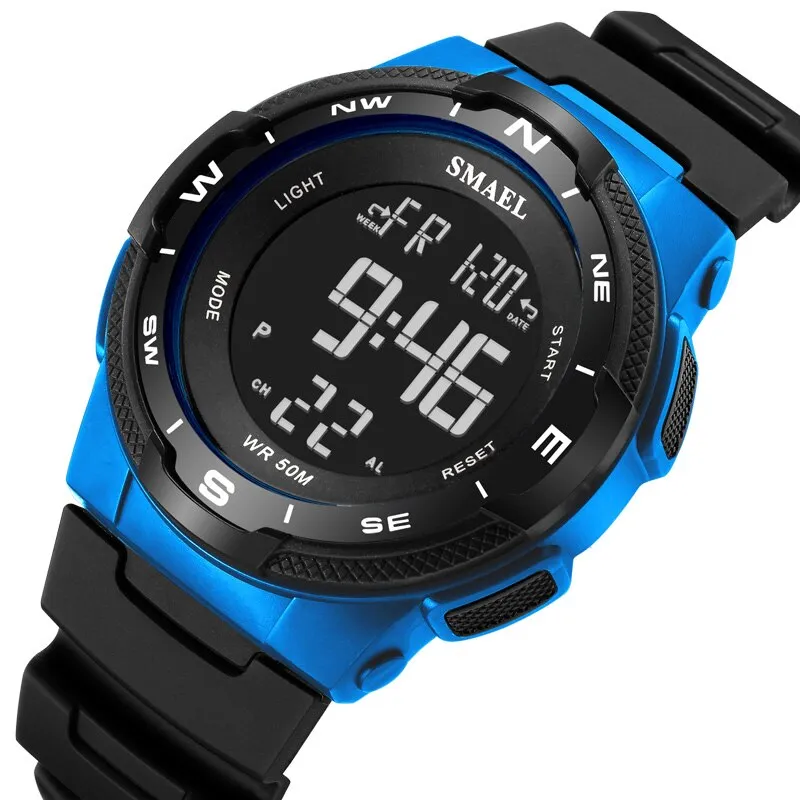 SMAEL Men Digital Watches Waterproof Mens Sport Quartz Wristwatches Relogio Masculino Military Man Electronic Chronograph Watch