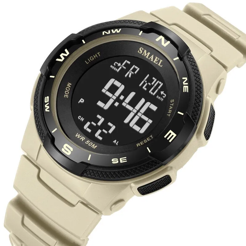 SMAEL Men Digital Watches Waterproof Mens Sport Quartz Wristwatches Relogio Masculino Military Man Electronic Chronograph Watch