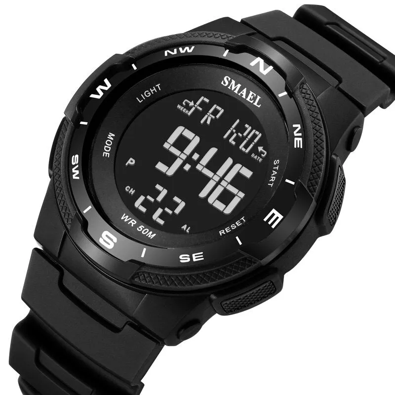 SMAEL Men Digital Watches Waterproof Mens Sport Quartz Wristwatches Relogio Masculino Military Man Electronic Chronograph Watch