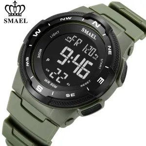 SMAEL Men Digital Watches Waterproof Mens Sport Quartz Wristwatches Relogio Masculino Military Man Electronic Chronograph Watch