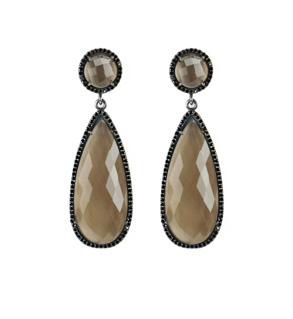 Smoky Quartz Drop Earrings