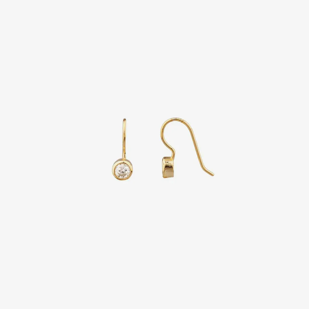 Solitaire Drop Earring