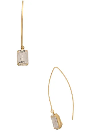 Sorrelli Bobbi Threader Hoop Earrings - Crystal